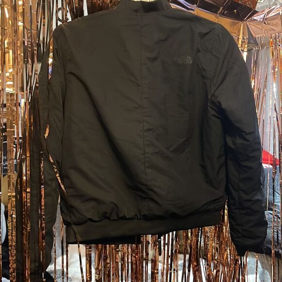 Northface rydell bomber jacket/coat crop short sz small tnf black - Picture 10 of 11